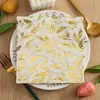 Servilletas de Papel Comerciales con Estampado de Hoja Dorada, Estilo de Lujo Ligero Decoración para Bodas y Fiestas Servilletas de Papel Desechables en Stock