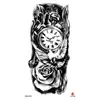 Adesivos de Tatuagem Florais Pequenos para Braço Inteiro e Costas, Geisha Borboleta Flor de Rosa Coloridos Criativos Peculiares Frescos Adesivos de Tatuagem