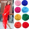 Lenço protetor solar liso de cor sólida para o verão toalha de praia para a beira-mar xale longo para primavera e outono lenço feminino lenço