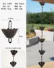 Corrente de Chuva Externa de Cobre Corrente de Drenagem de Beiral Estilo Japonês Corrente de Água da Chuva de Pátio de Villa Corrente de Desvio de Água da Calha Corrente de Água Decorativa