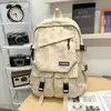 Mochila de Novo Estilo para Homens, Leve, Casual, Simples, Mochila de Viagem ao Ar Livre, Ensino Fundamental II, Ensino Médio, Mochila Escolar de Grande Capacidade para Mulheres