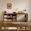 Escritorio de Madera Maciza Mesa de Estudio para Estudiantes en Casa Estantería Integrada Mesa Larga para Sala de Estar Banco de Trabajo Escritorio de Computadora Retráctil