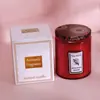 Vela aromática de cera de planta grande em vidro em relevo feita à mão, sem fumaça, vela criativa para fragrância de casa, presente