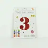 Venta al por mayor estilo INS comercio electrónico transfronterizo 16 pulgadas Exquisitamente empaquetado digital empaque individual de tarjeta de papel globos de papel de aluminio, versión delgada americana