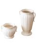 Vaso de cerâmica ornamentos sala de estar ornamentos de flores estilo europeu retro branco sagrado binaural estilo americano luz luxo alto