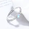 Anillo de Plata 925 con Piedra Lunar para Mujer, Joyería de Zirconia, Diseño de Nicho, Accesorio de Mano de Moda Lujoso Ligero, Regalo de Cumpleaños