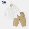 Conjunto de Ropa de Otoño Estilo Europeo para Niños, Camisa y Pantalones Largos para Niños Pequeños, Ropa Infantil, Camisa de Bebé, Pantalones Casuales de Primavera y Otoño para Niños