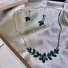 Colar Exagerado de Strass Moda Europeia e Americana, Brincos Elegantes Gota d'Água Retrô, Acessórios para Banquete, Vendas Diretas da Fábrica
