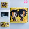 Porta-moedas periférico de anime porta-cartões curto carteira