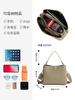 Bolso de piel de vaca de moda personalizado para mujer, nuevo bolso de cubo de gran capacidad, versátil bolso bandolera de piel auténtica para el trabajo.