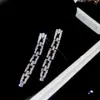 Pendientes de Mariposa de Zirconia con Gota de Agua y Flor para Banquete de Lujo, Pendientes de Estilo Palacio Retro, Pendientes de Lujo Ligero y de Alta Gama