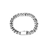 Pulsera de Plata de Ley 925 para Hombre Moderna Simple Cadena Europea y Americana Personalizada Pulsera de Plata para Mujer Plata Tailandesa Versátil Joyería de Mano para Estudiante