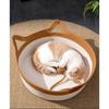 Nido de Gato de Ratán Universal Cuatro Estaciones Casa de Gato de Verano Casa para Perros de Paja de Tule Rascador para Gatos Cama de Mascota de Verano para Gatos Zhao Vela Tú