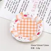 Accesorios de Resina DIY de Dibujos Animados, Plato Cuadrado de Gato, Pasador de Pelo, Funda de Teléfono, Hebilla de Zapato, Llavero, Colgante y Otras Decoraciones