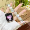 Adecuado para S10 Apple Applewatch Pulsera de Resina Colorida de Flor de Cuatro Pétalos Dulce Corazón iWatch Correa S9