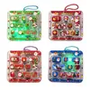 Chaveiro Teclado Descompressão Série de Natal 7 Teclas, um Brinquedo Fidget Divertido e Aliviador de Estresse para Crianças, um Pingente Criativo para Mochila