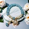Pulseira Princesa Fofa Cor de Doce para Melhores Amigas, Pulseiras de Contas para Crianças, Doce e Sofisticada, Bijuterias Versáteis para Barracas
