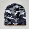 Venda Quente Transfronteiriça Chapéu de Tricô Jacquard Camuflado Chapéu de Outono e Inverno Versátil Cúpula Quente Chapéu Pulôver para Exterior Chapéu Gelado