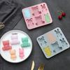 Celebridade da Internet Coelho Urso Desenho Animado Molde de Silicone de Chocolate Resistente a Altas Temperaturas Molde para Assar Biscoitos Bandeja de Gelo DIY Molde RS-8750
