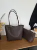 Bolso de Mano con Patrón Tejido para el Trabajo de Mujer 2026 Otoño/Invierno Nuevo Retro Casual Versátil de un Solo Hombro Bolso Tote Madre-Hijo