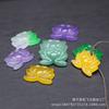 Colgante de Loto de Jade 19x 27mm Jade Dongling Natural Cuarcita Loto Colgante de Loto DIY Pulsera Collar