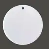 Amazon Enfeites de Natal de Cerâmica Impressão UV Enfeites de Árvore de Natal em Branco Redondo Decorativo Branco Brilhante Embirão