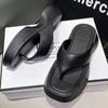 Zapatillas de suela gruesa de EVA, chanclas antideslizantes, zapatillas de cuña, sin cordones, para verano, para exteriores, venta directa de fábrica.