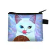 Porta-moedas Fofo de Gato Mais Vendido Transfronteiriço Porta-cartões Infantil Bolsa de Armazenamento Portátil Moderna de Desenho Animado para Estudante Tendência Atacado