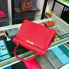 Outlet de Fábrica 2024 Bolso Kelly Piel de Vaca Bolso de Mujer Patrón Lichi Togo Piel de Vaca Hombro Portátil Bolso Platino Bolso de Novia