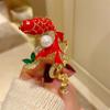 Broche Koi de la Suerte de Año Nuevo Estilo Chino Corsage Delicado para Mujer Alta Sensación Elegante Pin Hebilla para Abrigo de Año Nuevo