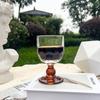 Taça de vinho com contas luxo leve ins retrô nicho avançado bebida fria champanhe coquetel taça de vinho
