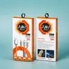 Caixa de Embalagem Especial para Cabos de Dados de Suporte, Silicone 240W Um para Três, Quatro em Um, Embalagem de Cabo de Carregamento Dois para Dois