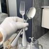 Explosões transfronteiriças 1010 talheres de aço inoxidável faca, garfo e colher cinco peças hotel estilo ocidental faca de bife, garfo e terno de colher de sobremesa