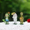 Adornos Lindo Sapo para Hogar y Escritorio, Decoraciones de Jardinería para Patio y Jardín, Conejo Lindo de Hongo, Manualidades de Resina para Micro Paisajes