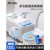 Barreira de Sujeira com Filme Azul Capa de Assento de Vaso Sanitário Descartável Filme Protetor Adesivo Barreira de Sujeira Espessado Específico para Hotel Almofada de Assento de Vaso Sanitário 130 Peças