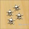 Colgante de aleación de zinc retro DIY, tocado de calavera, accesorios, venta al por mayor, directo de fábrica 7164