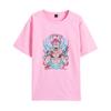 Camiseta Estampada de Manga Curta Estilo Europeu Homem Japonês Jujutsu Kaisen Feitiço Guerra das Costas MEGUMI Fuheihui para Homens e Mulheres