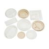 Plato Redondo de Papel Desechable Jardín de Niños DIY Plato de Pulpa para Pastel Ecológico Degradable Fruta Plato Ligero para Ensalada