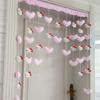 Pó de Gato Vermelho Amor Amor Amor Cortina Alto Valor de Cor Explosões Decoração de Quarto de Casamento Coração de Menina Quarto de Princesa Cortina Pendurada