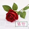 Série Rosa de Veludo Flores Artificiais Transfronteiriças para Arranjos de Casamento, Arcos de Hotel, Decorações de Dia dos Namorados e Flores Artificiais