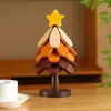 Esterilla Aislante para Uso Doméstico, Decoraciones de Mesa para Árbol de Navidad, Posavasos Creativo con Forma de Árbol Resistente al Calor, Posavasos Plegable para Tazas, Posavasos para Tazones