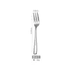 P001 vajilla de acero inoxidable cuerpo desnudo tenedor de cena occidental tenedor de postre tenedor de fruta tenedor de dos puntas suministros de hotel soporte logo