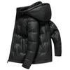 Laishibert 2025 Inverno Novo 90 Penugem de Pato Branco Jaqueta de Couro com Penugem Masculina Curta à Prova de Frio Tamanho Grande Jaqueta de Penugem Jaqueta