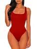 Traje de banho liso europeu e americano 2024 maiô de peça única de verão para a praia estilo clássico viagem de férias traje de banho justo sexy