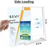 Acrílico Logo Clip Transparente Suporte de Papel Oblíquo Voltar Logo Display Stand Adequado para Exposição de Documentos do Office