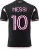 2324 Miami International Pass Messi 10 Beckham 23 Serbia 9 Uniforme de Fútbol Rosa y Negro Calcetines Originales