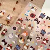2025 Inverno Quente Desenho Animado Gatinho Adesivos para Unhas Adesivo Impermeável Festa do Gato Adesivos Decorativos para Unhas Impermeáveis