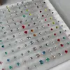 Placa de Exhibición Acrílica para Joyería de Aleación de Titanio Esmerilado, Pendientes para Piercings, Anillos para Ombligo y Accesorios para Orejas, Inserta Directamente Rosca de 0.9