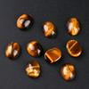 1238-8X10 anel com face em formato de ovo cristal natural arco único geométrico oval joias DIY incrustadas com acessórios de pedra bruta