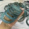 Venda por atacado estoque de gelo azul calcedônia pulseira azul ágata gelo através de azure congelado Jade pulseira feminina fornecimento ao vivo